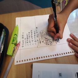 學生手寫整理筆記